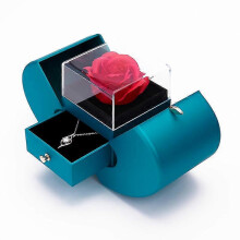 Coffret à bijoux Pomme Fleur Éternelle 2023, Coffret Cadeau de Noël, Rose Fleurie, Cadeau d'anniversaire, Saint-Valentin