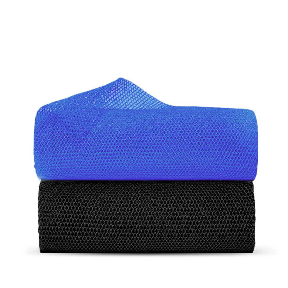 Flintronic 2Pcs African Net Sponge, 65 * 20Cm Exfoliating Net, For Bathing & Deep Body Exfoliating, Stretchable Bath Sponge For Back Scrubber, Foot