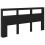 VidaXL vidaXL Headboard Black Oak 200 x 17 x 102 cm Engineered Wood 5