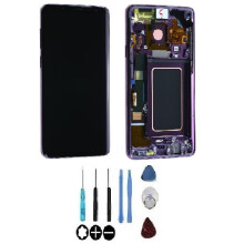 LCD-Bildschirm & Touchscreen - SAMSUNG - Galaxy S9+ G965F - Lila - Auf Rahmen montiert - Original