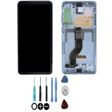 LCD-Bildschirm und Touchscreen - SAMSUNG - Galaxy S20+ G985F - Grau - Auf Rahmen montiert - Original