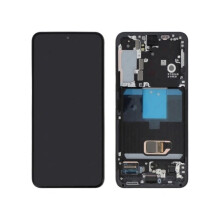 LCD-Bildschirm und Touchscreen - SAMSUNG - Galaxy S22 (S901B) - Original - Graphit - Auf Rahmen montiert