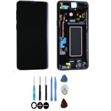 LCD-Bildschirm und Touchscreen - SAMSUNG - Galaxy S9 G960F - Schwarz - Auf Rahmen montiert - Original