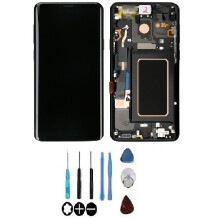 LCD-Bildschirm + Touchscreen montiert auf Rahmen - SAMSUNG - Galaxy S9+ (G965F) - Schwarz - Original