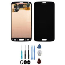 LCD-Bildschirm und Touchscreen - SAMSUNG - Galaxy S5 (G900F) - Schwarz - Auf Rahmen montiert - Original