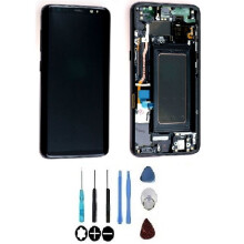 LCD-Bildschirm + Touchscreen - SAMSUNG - Galaxy S8 (G950F) - Schwarz - Auf Rahmen montiert - Original