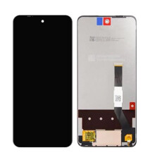 Koko LCD-näyttö ja kosketusnäyttö mustana ilman kehystä Motorola Moto G 5G:lle