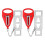 2 Pack Portable Door Lock Solid For Safety In Hotel Apartment A 1