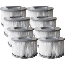 Lot de 8 cartouches filtrantes de rechange pour spa, piscine gonflable et jacuzzi MSpa XULUO
