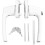 Double Ended Solid Thick Lever Handle With Keys For Door And Windowwhite 1