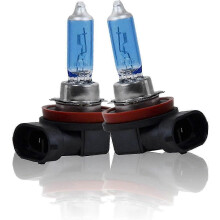 Pack-2 Car Halogen Spotlights, H11 High Beam Low Beam Driving Fog Light, 12V 100W Ultra White Light Bulbs, Compatible with Most Cars, SUVs, Trucks