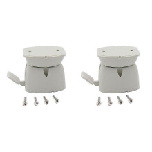 (1 Pair)Door Retainer Catch Compatible with Coachman Elddis Caravan Motorhome White Plastic, Caravan Door Retainer Replacement Kit for Coachman 2006 E