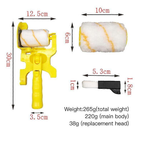 Paint Edger Roller Brush Paint Edger Combo Kit, Clean-Cut Paint Edger Roller Brush, Paint Brushes S 1