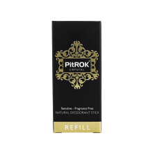 PitROK Crystal Natural Deodorant Stick 100g (Refill). Vegan, Cruelty Free, Fragrance Free. Sensitive Skin. Refillable Deodorant.