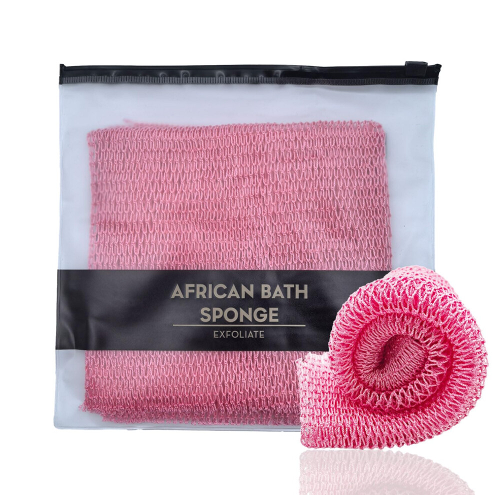 Xianzander African Net Sponge Authentic,African Exfoliating Net,African Exfoliating Sponge,Deep Cleaning Scrubber Back Scrubber For Men And Women 75