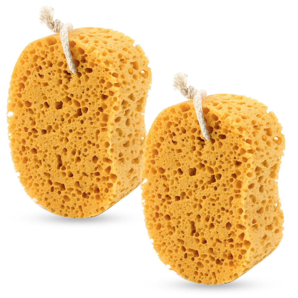 Bqmezrnus Body Bath Sponge 2Pcs Sponges Bath Large Soft Honeycomb Bath Sponges Shower Sponges For Women Men Exfoliating Body Sponge Dense Foam For Gentle &