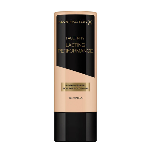 Max Factor Max Factor Lasting Performance Liquid Foundation, Vanilla, Full Coverage, Flawless and Radiant Finish, Lightweight Formula, Smudge Resistant