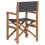VidaXL vidaXL Dining Chair Folding Grey 56 x 54 x 87 cm Solid Teak Wood 4