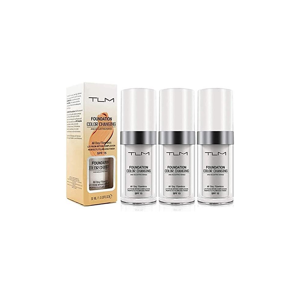 The Isma 3 X Tlm Colour Changing Foundation Makeup Base Nude Face Liquid Cover Concealer For Women Girls