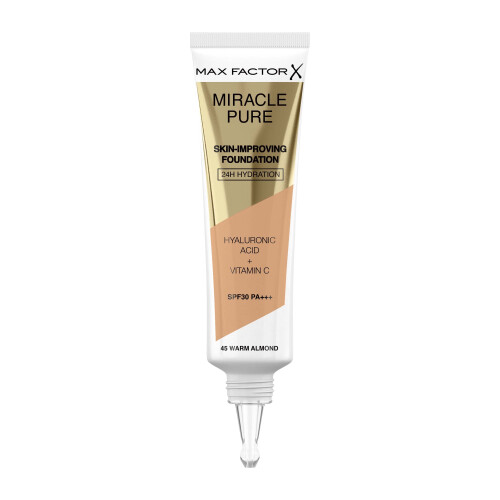Max Factor Max Factor Miracle Pure Foundation, Warm Almond 45