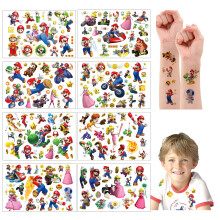 Lanseede Temporary Tattoos Stickers for Kids cute cartoon Tattoos Party Favors and Birthday Decorations for Girls Boys(8 Temporary Tattoo Sheets)