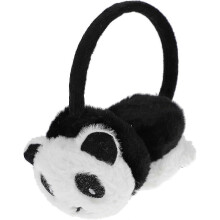 Paraorecchie a forma di panda, morbidi e caldi, ideali per l'inverno.