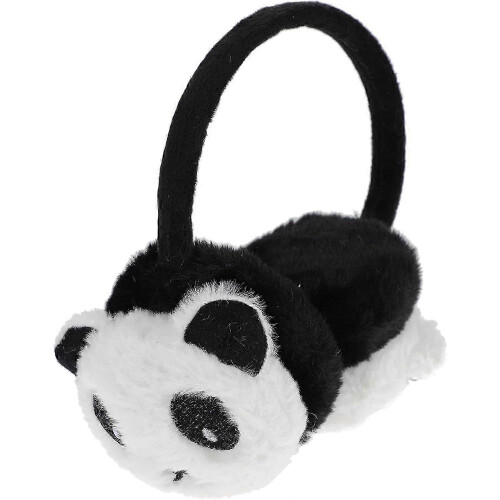 Paraorecchie a forma di panda, morbidi e caldi, ideali per l'inverno.