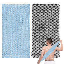 2 Pcs Japanese Exfoliating Shower Towel, Exfoliating Towel, Back Scrubber Set for Scrubbing, Lathering and Dead Skin Removal