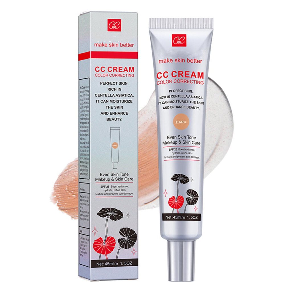Songqee Cream Centella Asiatica Cc - Color Correcting Cc With Spf 25, Lightweight Tinted Moisturiser And Brightening Face