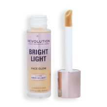 Makeup Revolution Bright Light Face Glow, Brightening Skin Tint, Radiant Finish, Lusture Medium