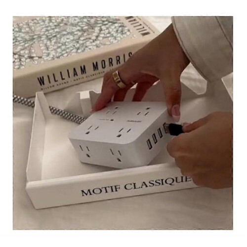 (A) Book Shaped Cord Organizer, Expandable Decorative Book Cable Hider Box 1