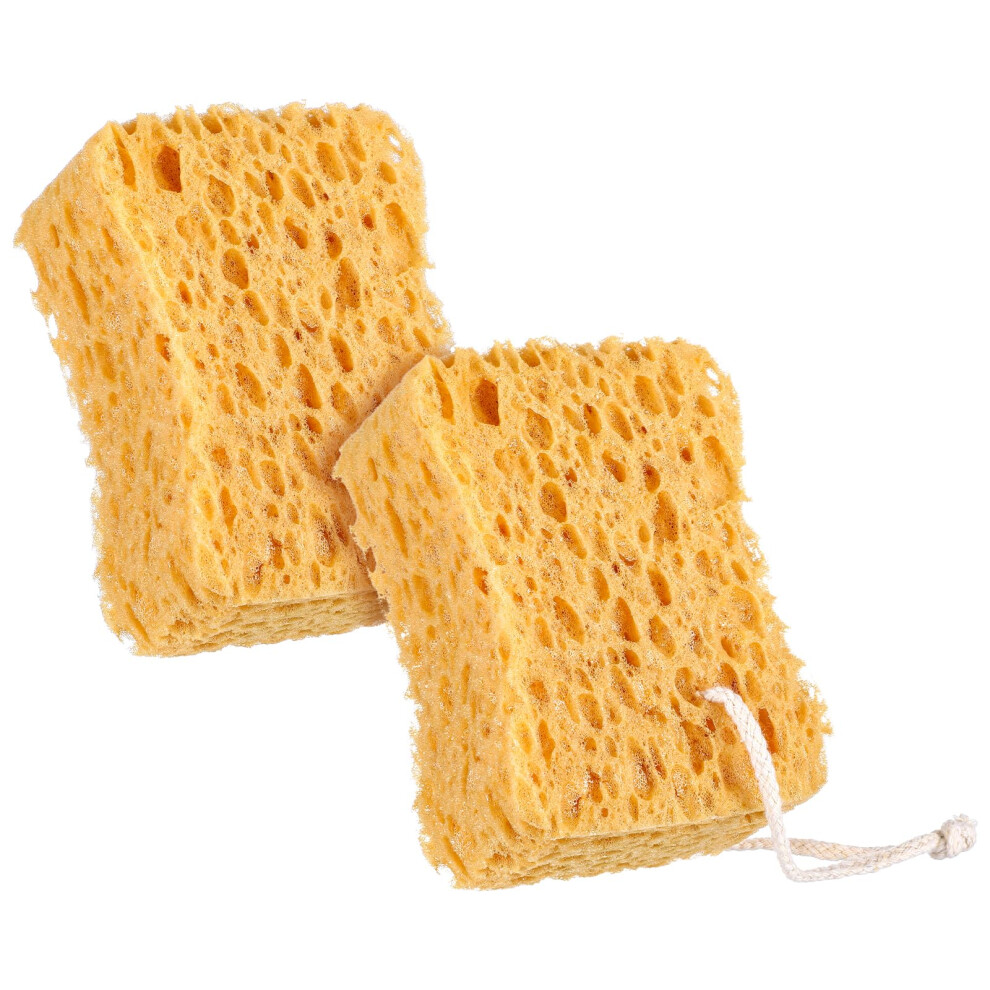 Dopenspi 2Pcs Bath Sponge, Larger Shower Sponges Natural Sponge Ultra Soft Exfoliating Shower Sponges Honeycomb Dense Foam For Women Men Sensitive