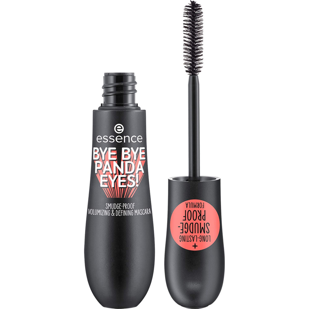 Essence Cosmetics Bye Bye Panda Eyes! Smudge-Proof Volumizing And Defining Mascara, Longlasting, Volumizing, Defining, Natural (16Ml)
