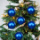 Christmas Tree Pendant Blue 12 cm 1 piece 4