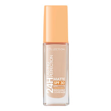 Collection Cosmetics Lasting Perfection Matte Foundation, Full Coverage, Anti-Ageing Effect, 24 Hour Wear, SPF 30, Contains Niacinamide, 27ml