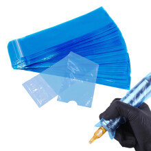 200PCS Disposable Tattoo Pen Bags Large Tattoo Pen Sleeves 19 x 5 cm Plastic Tattoo Machine Covers for Cartridge Machine Accessories Supplies for