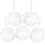 BRUBAKER Cosmetics - Bath & Shower Sponge - Exfoliating Body Pouf - with String for Hanging - 5 Pack - White 1