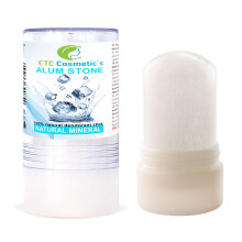 Alum stone 115gr, natural mineral deodorant, vegan | has an antiseptic effect, does not clog pores, aftershave, can be used to prevent skin irritation