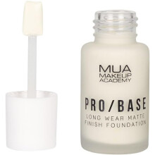 MUA Makeup Academy Pro/Base Full Coverage Long Wear Matte Finish Foundation, Shade #100, 30 ml - Vegan & Cruelty Free