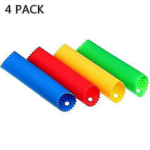 4pcs Garlic Press Silicone, Easy Roller Garlic Peeling Tube