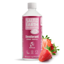Salt of the Earth - Natural Deodorant Spray Refill - Sweet Strawberry - 100% Natural Origin Ingredients - Vegan - Suitable for Men, Women & Children