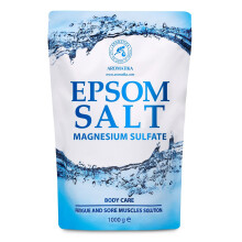 AROMATIKA Epsom Bath Salt 1kg – 100% Pure Magnesium Sulphate Crystals – Mineral Bath Soak for Body Care & Relaxation