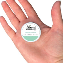 The Natural Deodorant Co. Mini/Sample Size 10g, Grapefruit & Mint Clean Deo Balm, Lasts 10 Days, Effective Protection