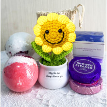 OJAYERR Bath Sets for women gift Positive Sunflower Birthday Christmas Gifts Best Friend Pamper Package, Sending Sunshine Gifts, Thank You Gift