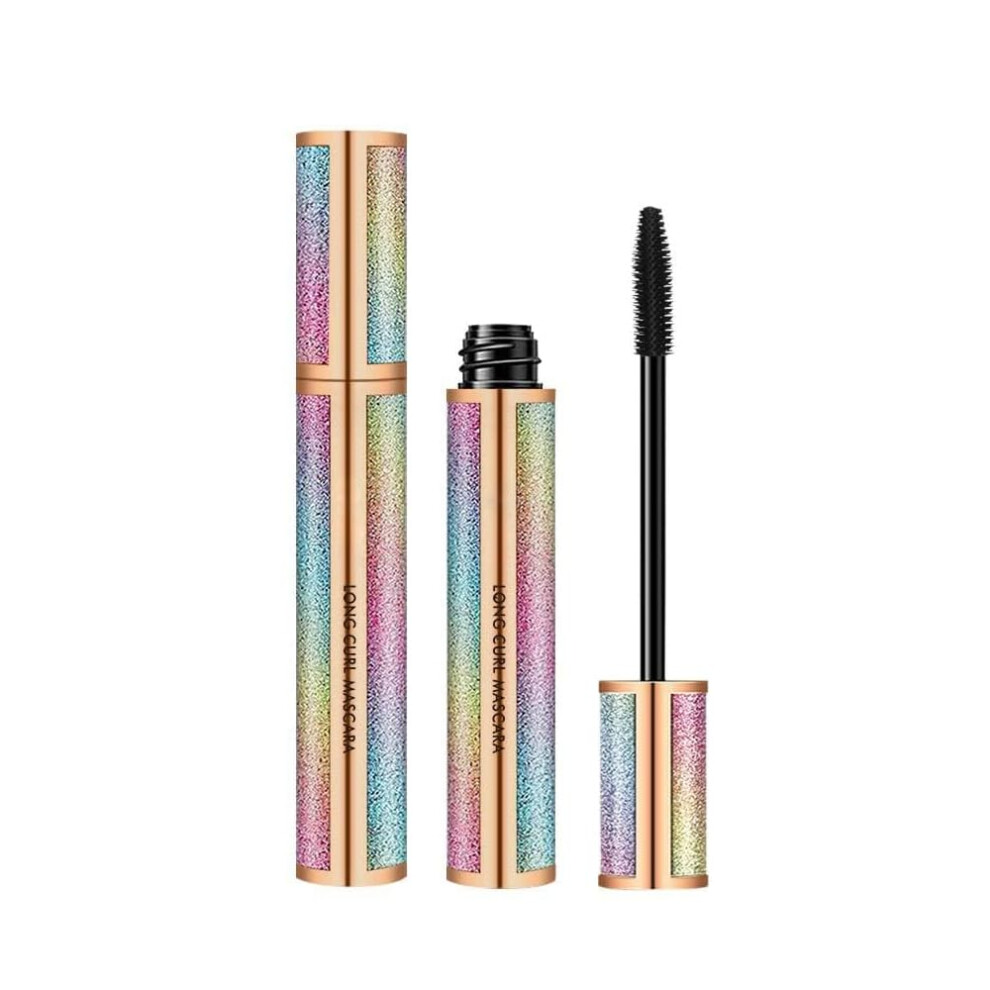 Find Back Black 4D Silk Fiber Lash Mascara, Natural Smudge-Proof & Waterproof Mascara, Thickening Lengthening Volume And Length No Clumping, Fuller Lashes