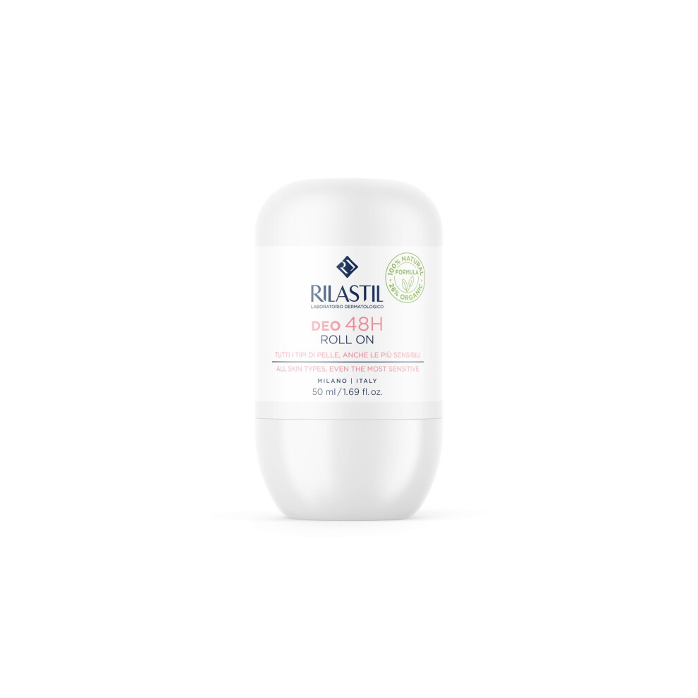 Rilastil Deo 75H Deodorante Ad Azione Traspirante Roll On, 50Ml