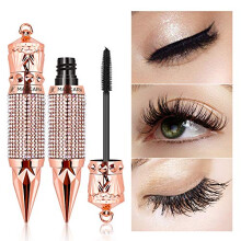 4D Silk Fiber Lash Mascara ,Thicker and Longer, Voluminous Eyelashes,Natural Waterproof Smudge-Proof, No Clumping, No Smudging,Adds Length