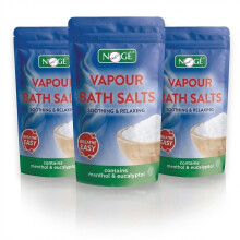 Vapour Bath Salts 450g Pack of 3 - Total of 1.35kg of Breathe Easy Relaxing Bath Salts Muscle Soak or Cold Relief with Menthol & Eucalyptus Bundled