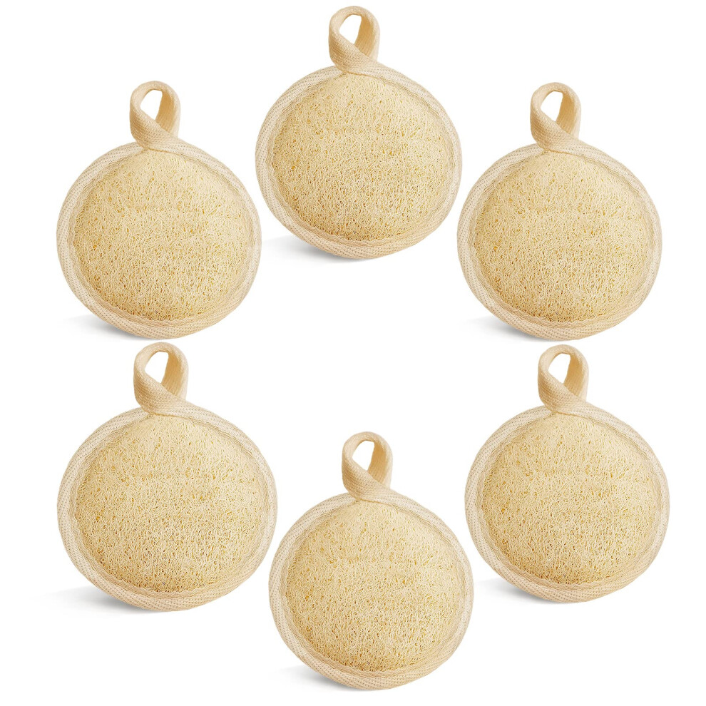 Yiqingjie Face Exfoliating Loofah Pad Scrubber, Manual Facial Cleansing And Makeup Remover Brush 6 Pieces