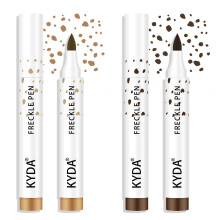 KYDA 2 Colors Freckle Pen,Natural Lifelike Freckle Makeup Pen Magic Freckle Color,Waterproof Longlasting Soft Dot Sopt Pen,for Natural Effortless